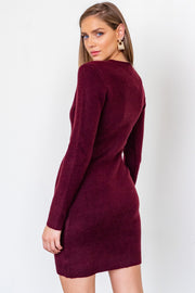 The Merlot Sweater Dress